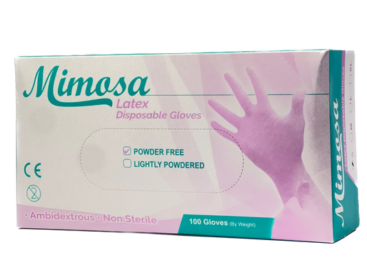 Mimosa Latex Disposable Gloves (1 Small Box)