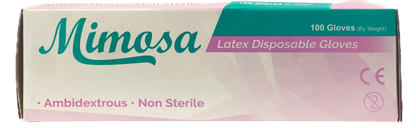 Mimosa Latex Disposable Gloves (10 boxes x 100 pieces)