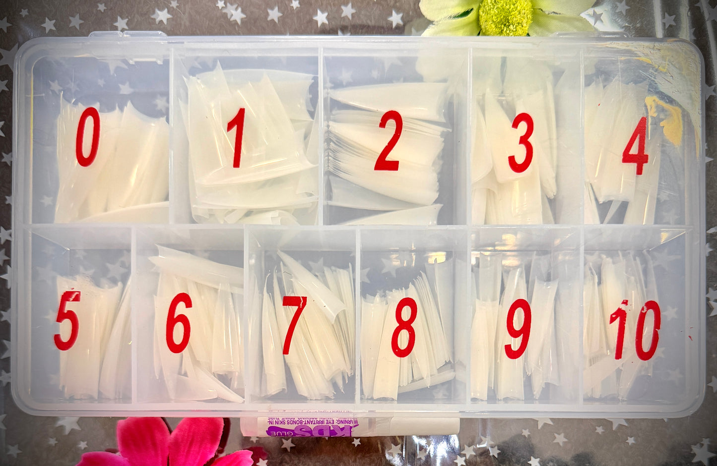 TIP BOX (Size 0-10 Plus 1 Glue)