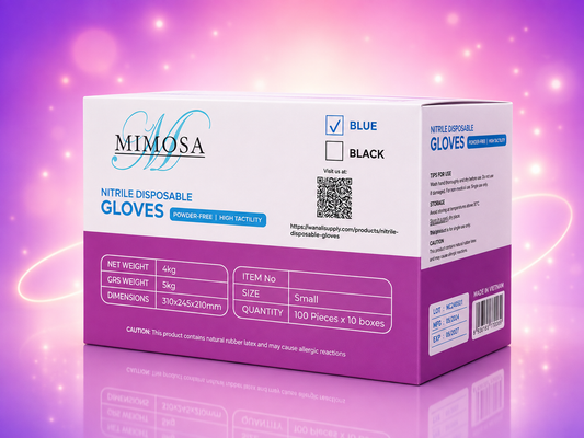 NuCare Professional Care Latex Disposable Gloves Pro