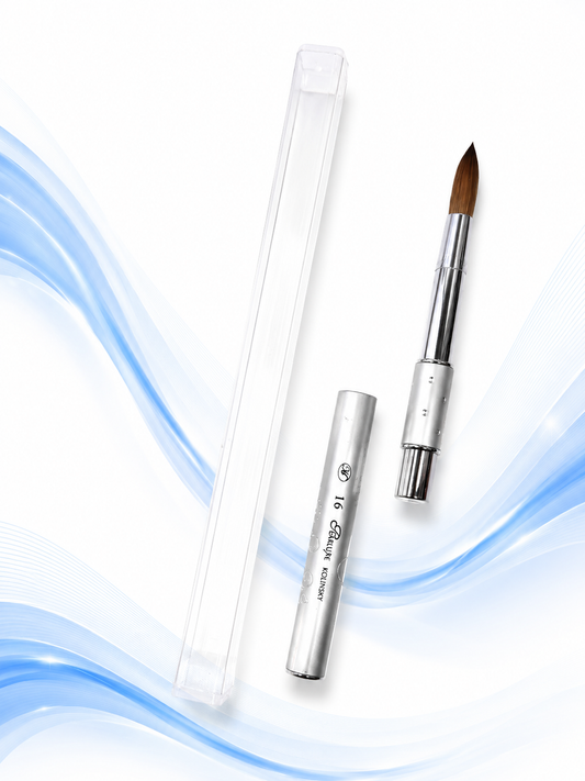 Mimosa Acrylic Nail Brush - Silver Short Handle