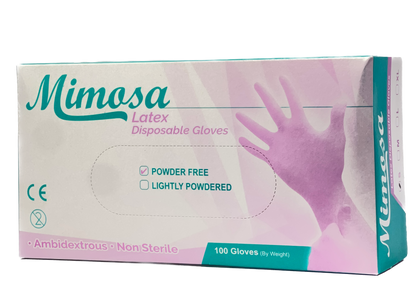 Mimosa Latex Disposable Gloves (1 Medium Box)