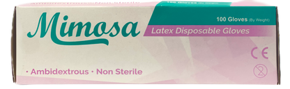 Mimosa Latex Disposable Gloves (1 Medium Box)