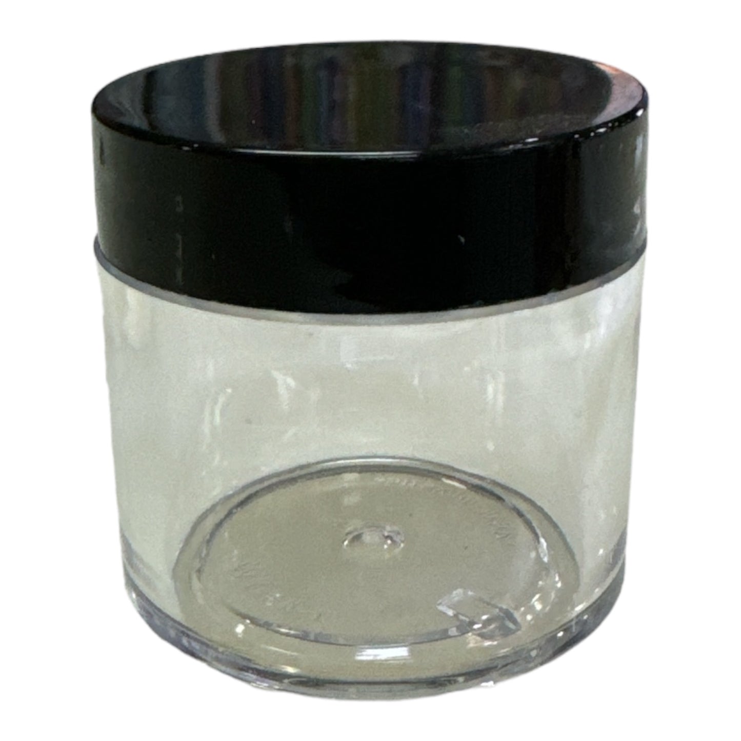 EMPTY PLASTIC JAR SMALL (BLACK LID)