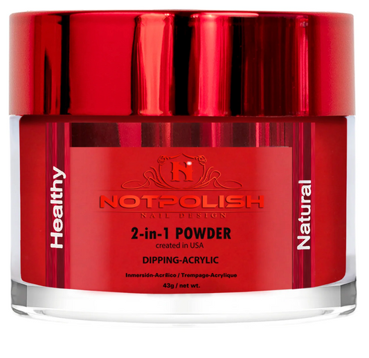 NotPolish Dipping Powder M076 - Red Cap