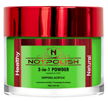 NotPolish Dipping Powder M100 - Hot Lime Bling