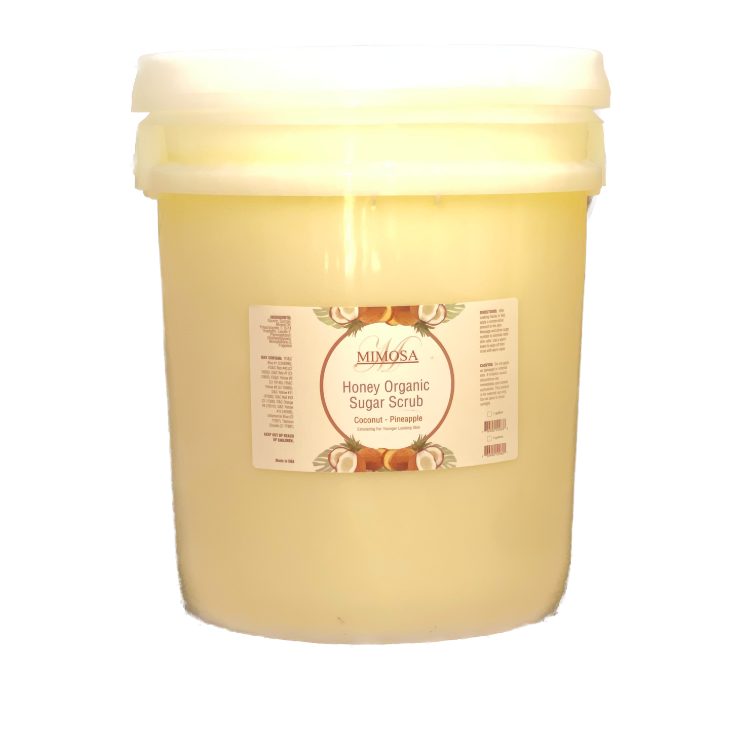 Mimosa Honey Organic Sugar Scrub (5 Gallon)